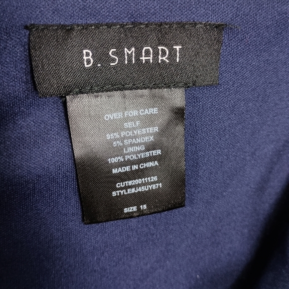 NWT B. Smart Ruffle Strap Dress in Navy 💙 Size 15 - Picture 7 of 7